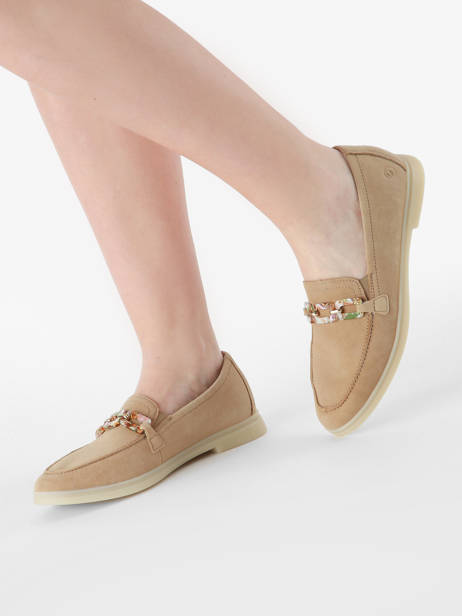 Mocassins En Cuir Remonte Beige women 62 vue secondaire 1