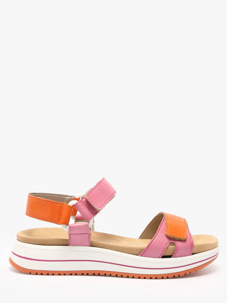 Sandales Semelle Compensée En Cuir Remonte Multicolore women 31