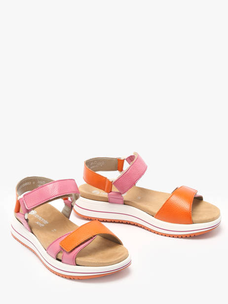 Sandales Semelle Compensée En Cuir Remonte Multicolore women 31 vue secondaire 1