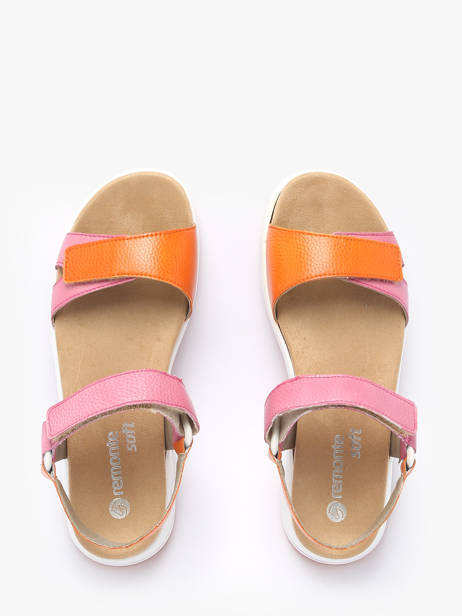 Sandales Semelle Compensée En Cuir Remonte Multicolore women 31 vue secondaire 3