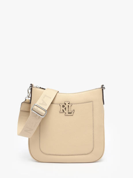 Sac Bandoulière Cameryn Cuir Lauren ralph lauren Beige cameryn 31970152