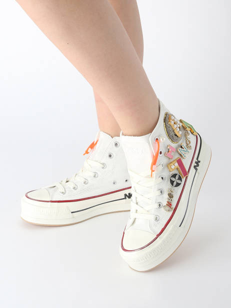 Sneakers Nan-ku couture Blanc women 15A2 vue secondaire 1