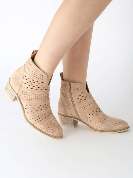 Bottines à Talon Nelly En Cuir Alpe Marron women 53911152 vue secondaire 1