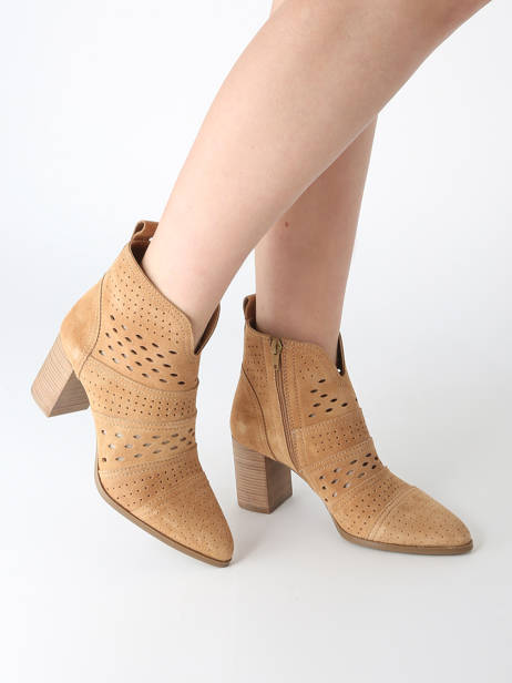 Bottines à Talon City En Cuir Alpe Marron women 53851136 vue secondaire 1