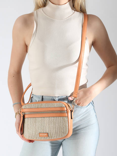 Sac Bandoulière St Tropez David jones Orange st tropez CM7538 vue secondaire 1