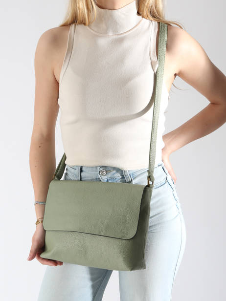 Sac Bandoulière Soft Miniprix Vert soft MD5234 vue secondaire 1