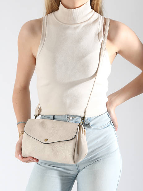 Sac Bandoulière Soft Miniprix Beige soft MD5238 vue secondaire 1