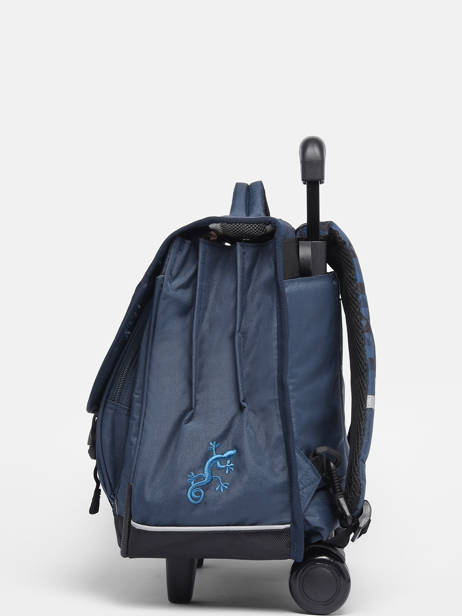 Cartable à Roulettes 3 Compartiments Cameleon Bleu actual PBBACR41 vue secondaire 3