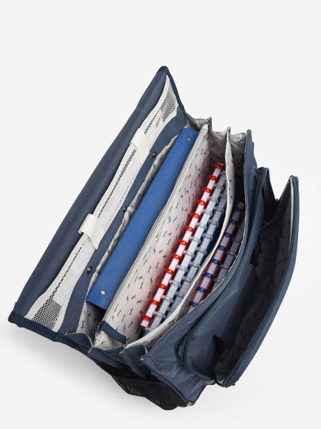 Cartable à Roulettes 3 Compartiments Cameleon Bleu actual PBBACR41 vue secondaire 4