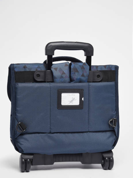 Cartable à Roulettes 3 Compartiments Cameleon Bleu actual PBBACR41 vue secondaire 6