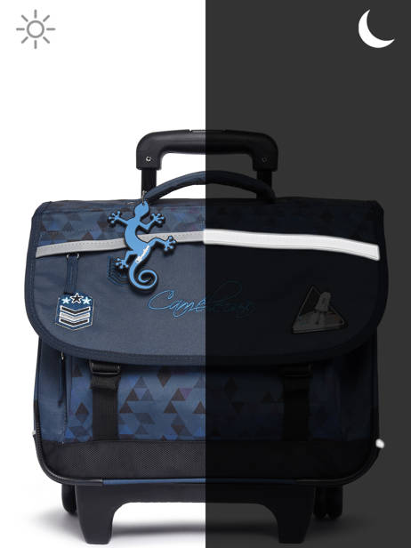 Cartable à Roulettes 3 Compartiments Cameleon Bleu actual PBBACR41 vue secondaire 8