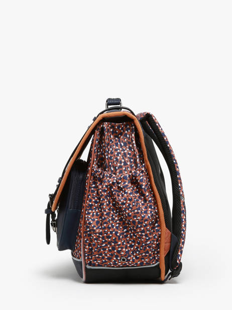Cartable 3 Compartiments Cameleon Marron vintage fantasy PBVGCA41 vue secondaire 2
