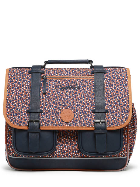 Cartable 3 Compartiments Cameleon Marron vintage fantasy PBVGCA41 vue secondaire 6