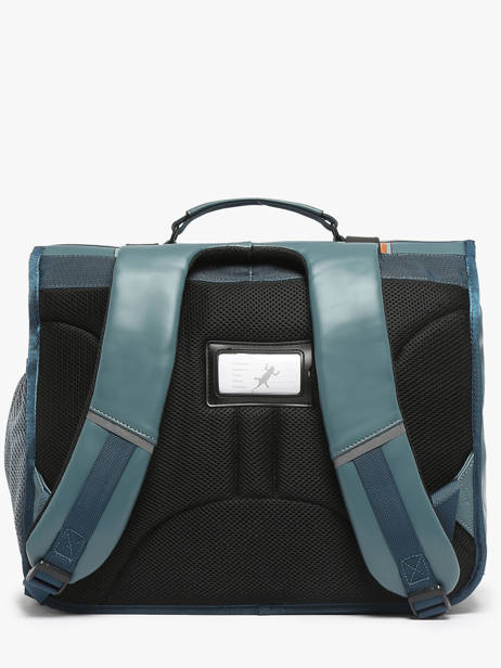 Cartable 3 Compartiments Cameleon Bleu vintage north PBVWCA41 vue secondaire 5