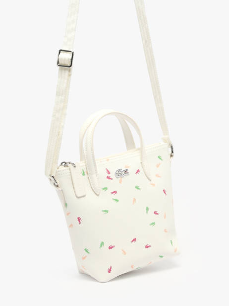 Sac Bandoulière L12.12 Season Lacoste Blanc l12.12 season NF4993SJ vue secondaire 2