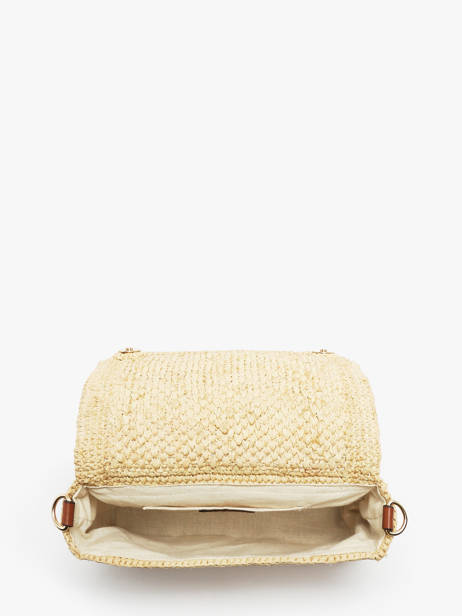 Sac Bandoulière Raphia Raphia Nat et nin Beige raphia RA vue secondaire 3