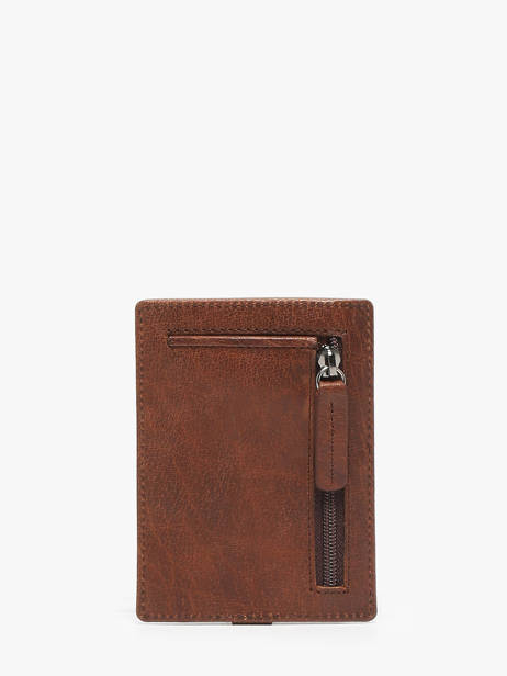 Porte-cartes Cuir Maverick Marron rough gear MAVRG061 vue secondaire 2