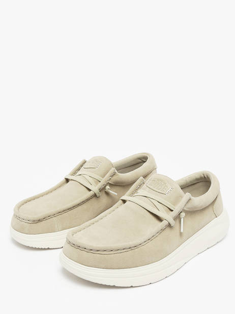 Mocassins Wally Comf Suede Hey dude Vert men 41975 vue secondaire 2