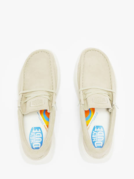 Mocassins Wally Comf Suede Hey dude Vert men 41975 vue secondaire 4