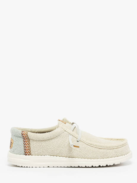 Mocassins Wally Jute Hey dude Beige men 43085