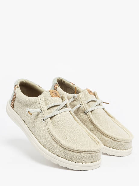 Mocassins Wally Jute Hey dude Beige men 43085 vue secondaire 2