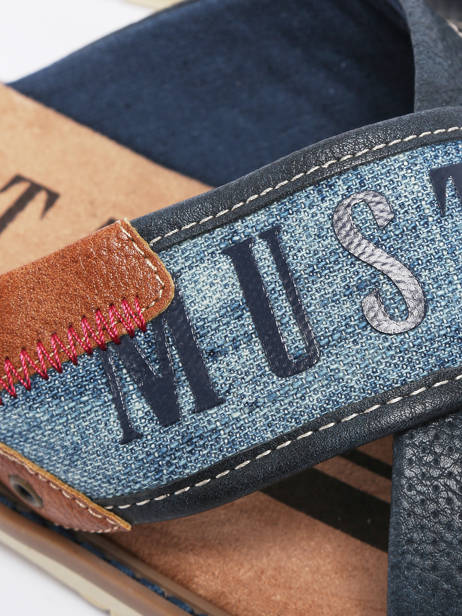 Mules Mustang Bleu men 4152705 vue secondaire 2