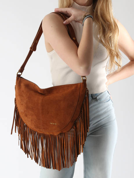 Sac Porté épaule Vintage Nat et nin Marron vintage RODEOFRA vue secondaire 1