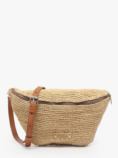 Sac Banane Le voyage en panier Blanc l'atelier du crochet AM777