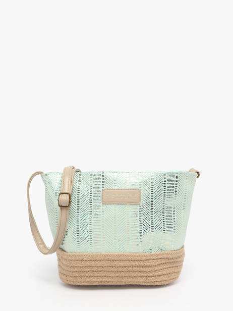 Sac Bandoulière Irisé Le voyage en panier Bleu guimauve PM289