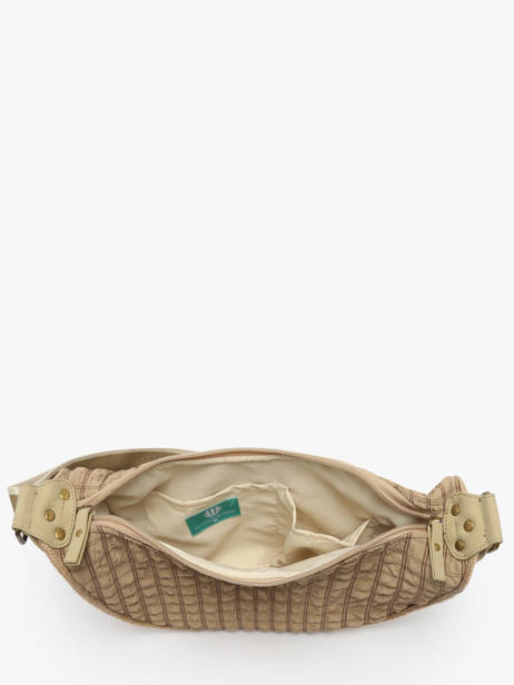 Sac Bandoulière Gaufrette Le voyage en panier Beige gaufrette PM882 vue secondaire 3