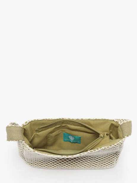 Sac Bandoulière Estival Coton Le voyage en panier Vert estival PM851 vue secondaire 3