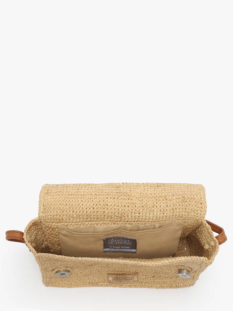 Sac Bandoulière L'atelier Du Crochet Raphia Le voyage en panier Beige l'atelier du crochet AM803 vue secondaire 3