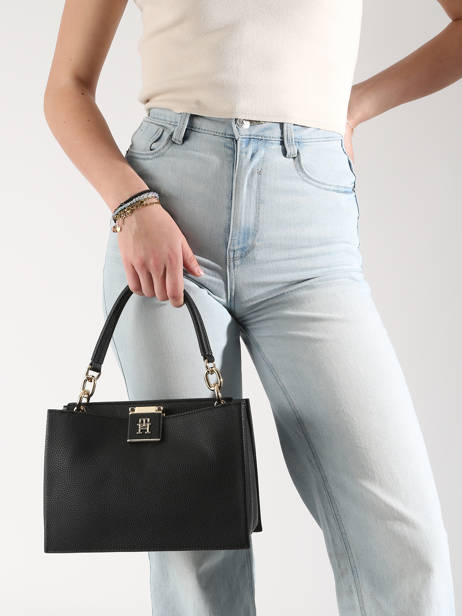 Sac Porté épaule Th Her Tommy hilfiger Noir th her AW17190 vue secondaire 1