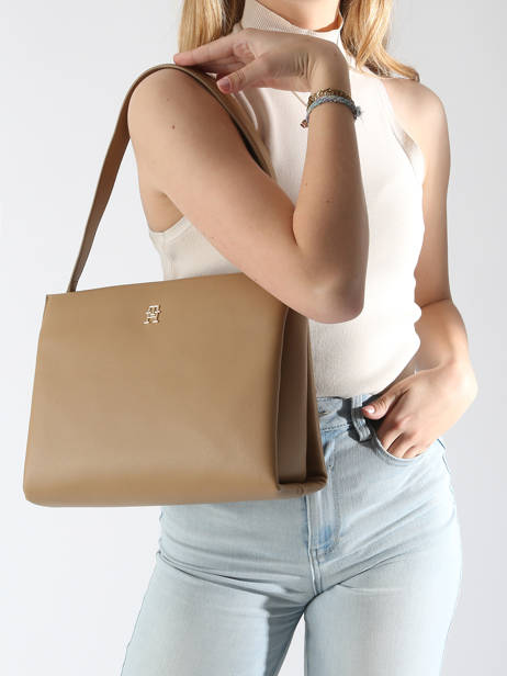 Sac Porté épaule Th Legacy Polyester Recyclé Tommy hilfiger Marron th legacy AW17173 vue secondaire 1