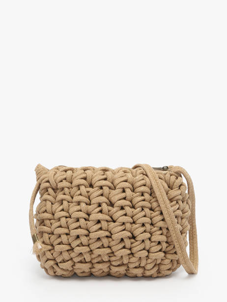 Sac Bandoulière Crochet Le voyage en panier Beige crochet PM854 vue secondaire 4