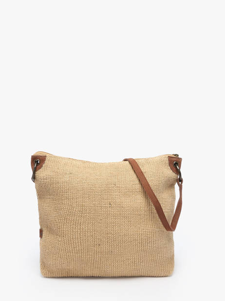 Sac Bandoulière Over The Rainbow Jute Le voyage en panier Beige over the rainbow PM757 vue secondaire 4
