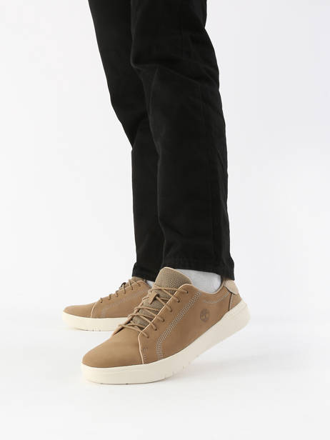 Sneakers Seneca Bay En Cuir Timberland Marron men 5TY5DR01 vue secondaire 1