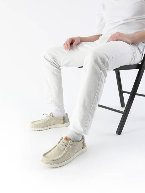 Mocassins Wally Jute Hey dude Beige men 43085 vue secondaire 1
