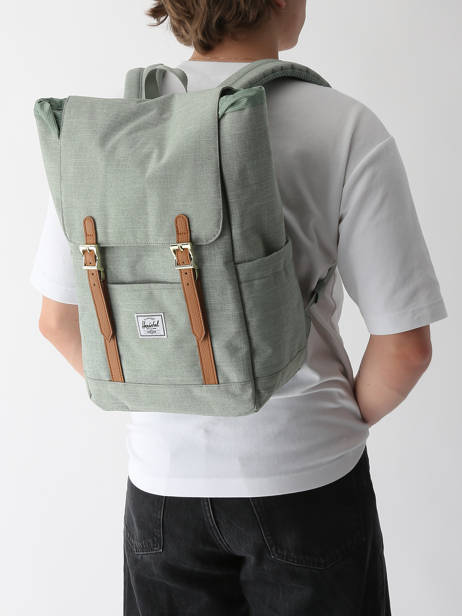 Sac à Dos 1 Compartiment Herschel Vert classics 11400 vue secondaire 1