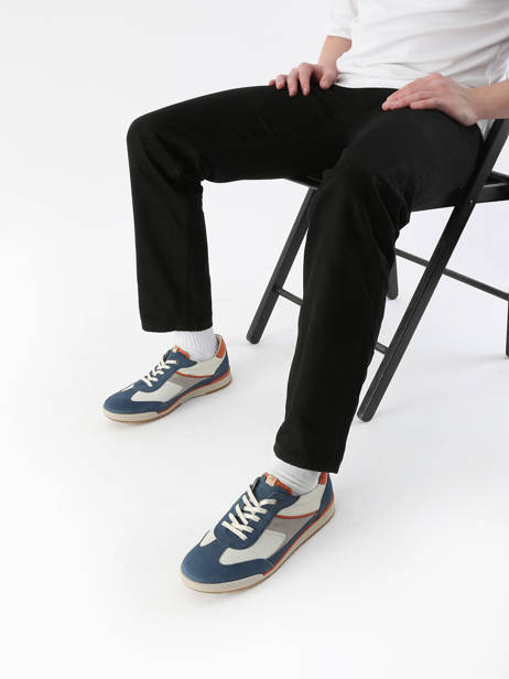 Sneakers Afelpado En Cuir Fluchos Bleu men F2184 vue secondaire 1