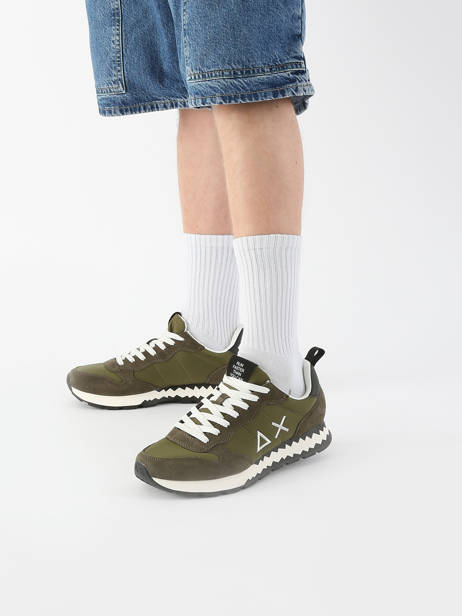 Sneakers Tom Snake Sun68 Vert men Z35104 vue secondaire 1