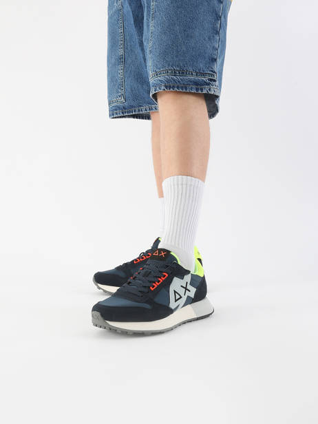 Sneakers Jaki 2.0 Fluo Sun68 Bleu men Z35113 vue secondaire 1