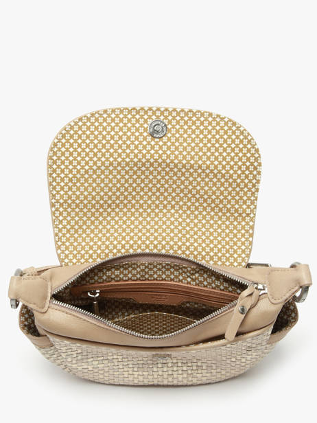 Sac Bandoulière Vintage Cuir Mila louise Beige vintage 35231WX vue secondaire 3