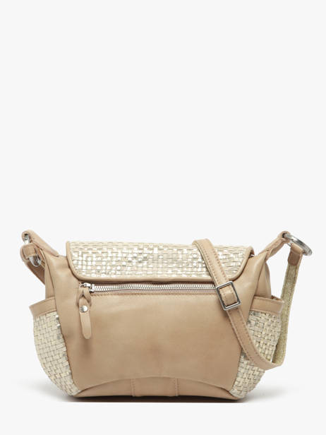 Sac Bandoulière Vintage Cuir Mila louise Beige vintage 35231WX vue secondaire 4