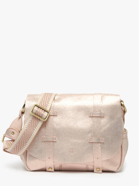 Sac Bandoulière Vintage Cuir Mila louise Rose vintage 30172X