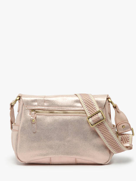 Sac Bandoulière Vintage Cuir Mila louise Rose vintage 30172X vue secondaire 4