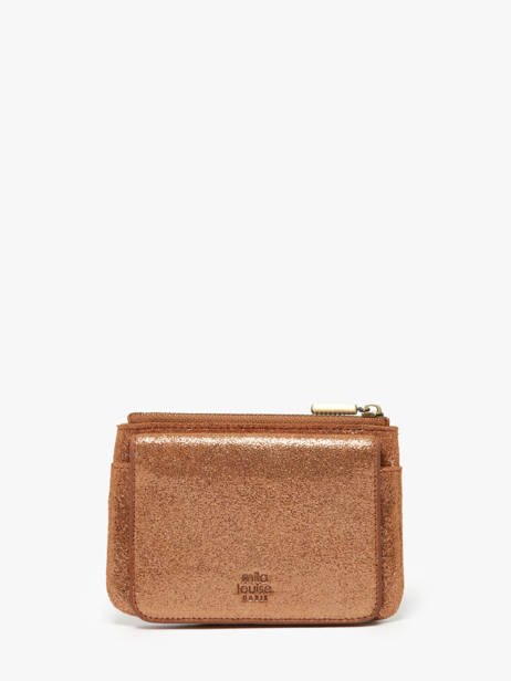 Porte-monnaie Cuir Mila louise Marron vintage 3853X