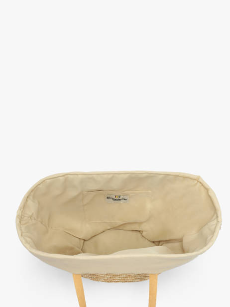 Sac Porté épaule Milos Papier Les tropeziennes Beige milos TZ01 vue secondaire 3