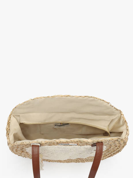 Sac Porté épaule Bora Paille Les tropeziennes Beige bora TZ02 vue secondaire 3