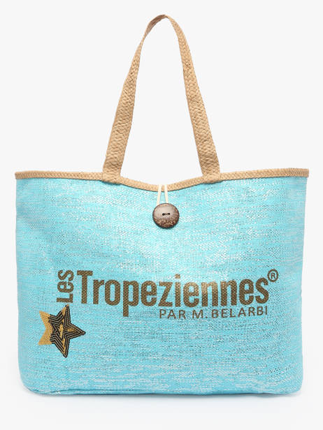 Sac Porté épaule Panama Papier Les tropeziennes Bleu panama TZ01
